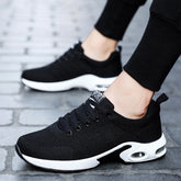 Men's Sports Round Toe Flying Woven Cold Sneakers
